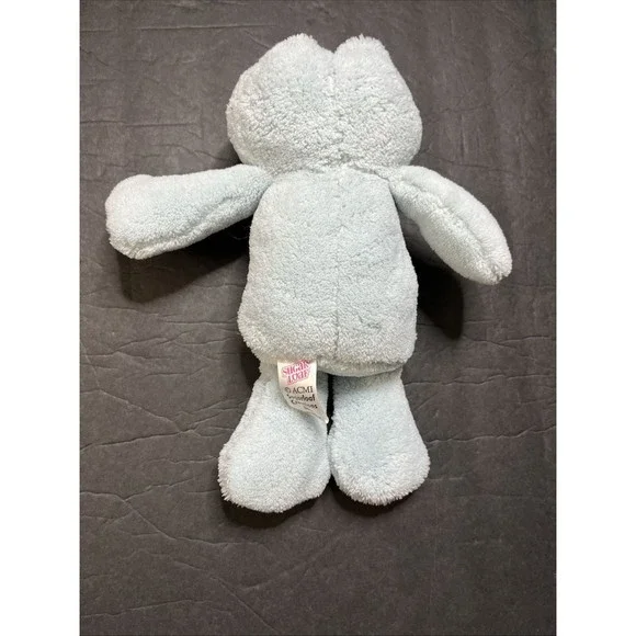 Sugar Loaf Light Blue Frog Plush With Pink Bow Stuffed Animal Lovey Toy - Picture 6 of 10